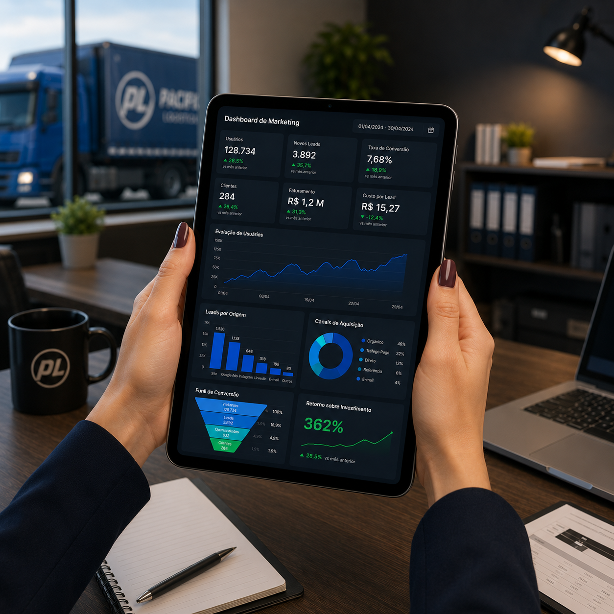 Dashboard de mídias digitais